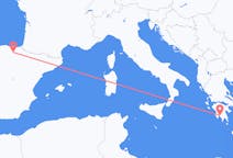 Flyreiser fra Kalamata, Hellas til Vitoria, Spania