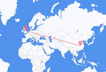 Flights from Wuhan, China to Leeds, England
