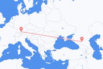 Flyg från Mineralnye Vody, Ryssland till Memmingen, Tyskland