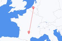 Flug frá Brussel, Belgíu til Rodez, Frakklandi