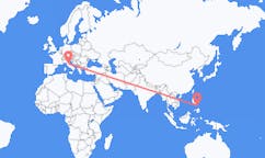 Flyreiser fra Tacloban, Filippinene til Perugia, Italia