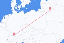 Flug frá Vilnius, Litháen til Friedrichshafen, Þýskalandi