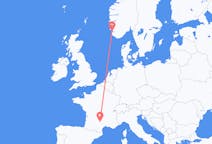 Flyg från Stavanger, Norge till Rodez, Frankrike