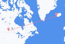 Loty z Regina w Kanadzie do Reykjaviku na Islandii