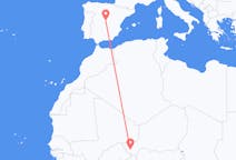 Flyrejser fra Niamey til Madrid