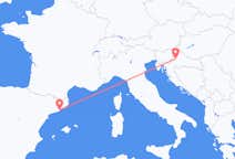 Flyrejser fra Zagreb, Kroatien til Barcelona, Spanien