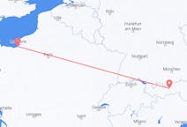 Flights from Deauville, France to Innsbruck, Austria