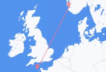 Flyg från St. Peter Port, Guernsey till Stavanger, Norge