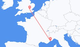 Flyrejser fra Monaco til Storbritannien