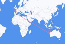 Flyreiser fra Carnarvon, Australia til Madrid, Spania