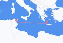 Vluchten van Enfidha, Tunesië naar Chania, Griekenland
