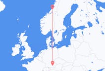 Vols depuis la ville de Namsos vers la ville de Munich