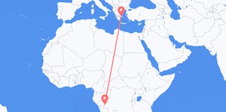 Flights from the Democratic Republic of the Congo to Greece