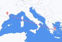 Flyrejser fra Carcassonne, Frankrig til Athen, Grækenland