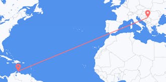 Flights from Aruba to Serbia