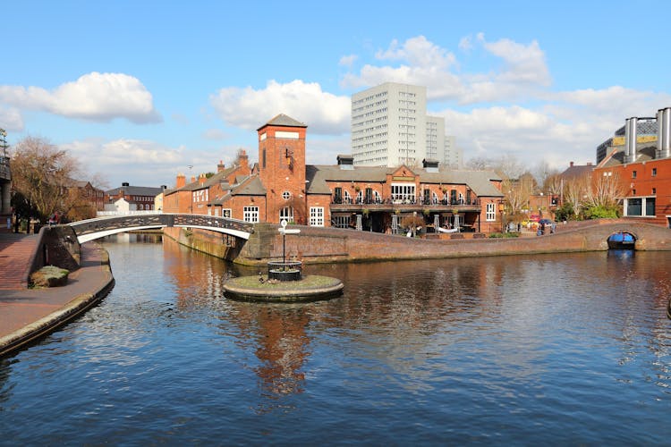 Photo of Birmingham water canal network ,famous Birmingham, England.
