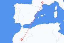 Flüge von Zagora, Marokko zu Aspiran, Frankreich