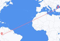 Flyreiser fra Iquitos, Peru til Zonguldak, Tyrkia