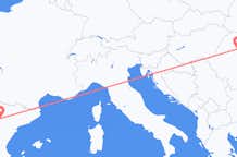 Flyreiser fra Zaragoza, Spania til Cluj Napoca, Romania