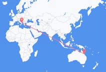 Flights from Proserpine, Australia to Bari, Italy