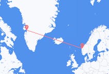 格陵兰出发地 伊卢利萨特飞往格陵兰目的地 Førde的航班