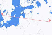 Vluchten van Göteborg, Zweden naar Moskou, Rusland