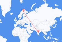 Flyreiser fra Hyderabad, India til Kittilä, Finland