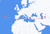 Flights from Ashgabat, Turkmenistan to Flores Island, Portugal