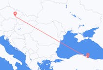 Vluchten van Brno, Tsjechië naar Samsun, Turkije