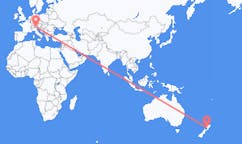 Flyg från Whanganui, Nya Zeeland till Bolzano, Italien