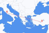 Lennot Roomasta Konyalle