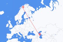 Vols de Bakou, Azerbaïdjan à Kiruna, Suède
