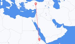 Flyreiser fra Shire, Etiopia til Kayseri, Tyrkia