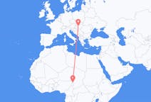 Flyreiser fra N Djamena, til Budapest