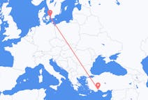 Flyreiser fra Antalya, Tyrkia til København, Danmark