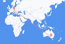 Flyg från Mildura, Australien till Linz, Österrike