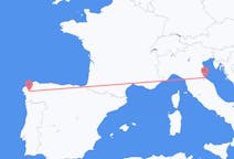 Flights from Santiago de Compostela, Spain to Rimini, Italy