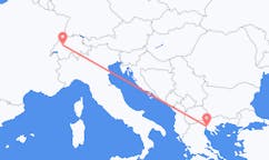 스위스 베른에서 출발해 그리스 테살로니키로(으)로 가는 항공편