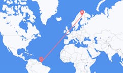 Flights from Cayenne, France to Kittilä, Finland