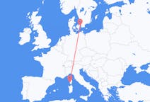 出发地 丹麦出发地 哥本哈根目的地 法国阿雅克肖的航班