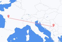 Flyg från Poitiers till Kraljevo