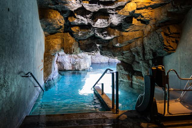 photo of Kopavogur, Iceland - July 11, 2023: Sky lagoon spa, entrance to the pool hot spring.