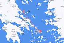 ギリシャのミコノス島から、ギリシャのスキアトス島までのフライト