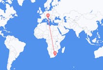 Flyreiser fra Mthatha, Sør-Afrika til Ancona, Italia