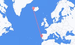航班从冰岛雷克雅维克市到里斯本市，葡萄牙塞尔