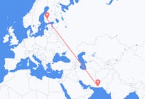 Flights from Turbat, Pakistan to Tampere, Finland