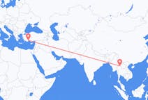 Flights from Chiang Rai Province, Thailand to Antalya, Turkey