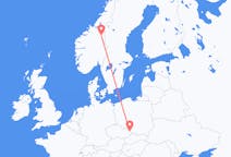 Flights from Røros, Norway to Ostrava, Czechia