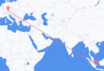 Flyg från Pangkal Pinang, Indonesien till München, Tyskland