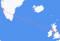 出发地 格陵兰出发地 努克前往英格兰的利兹的航班